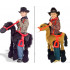 Fantasia Montar Cavalo Cowboy Infantil Marrom e Preto