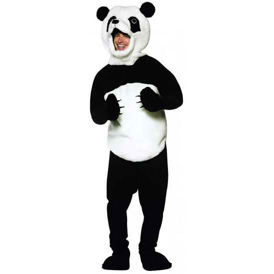 Fantasia Panda Mascote Adulto Real