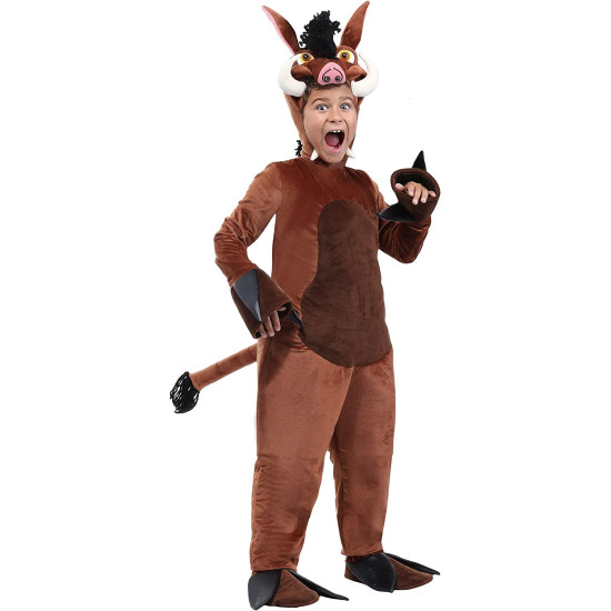 Fantasia Rei Leão Pumba Disney Bebê Infantil Luxo