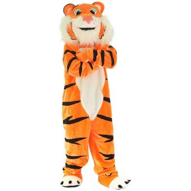 Fantasia Tigre Mascote Luxo Clássico