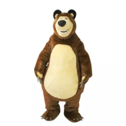 Mascote Urso Masha e o Urso Luxo