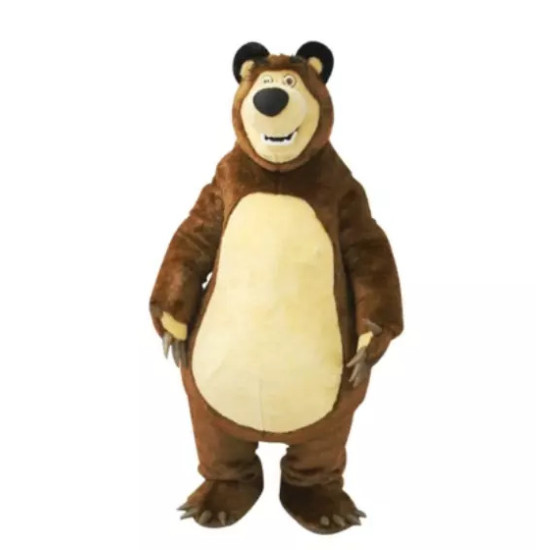 Mascote Urso Masha e o Urso Luxo Mascote Urso Masha e o Urso Luxo