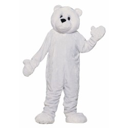 Mascote Urso Polar Branco Clássica Mascote Urso Polar Branco Clássica