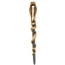 Cajado Faraó com Cobra Adulto Masculino Luxo