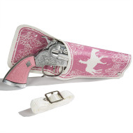 Pistola Arma de Brinquedo Rosa Luxo Infantil