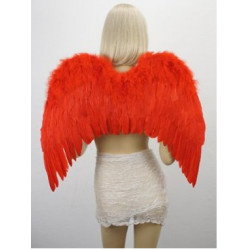 Asa Adulto para Anjo Vermelha luxo