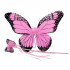 Asa Borboleta Infantil Luxo Rosa