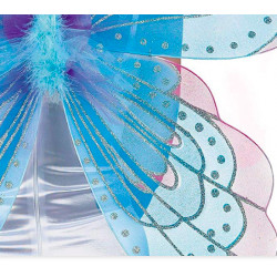 Asa de Borboleta Luxo Azul e Rosa Adulto
