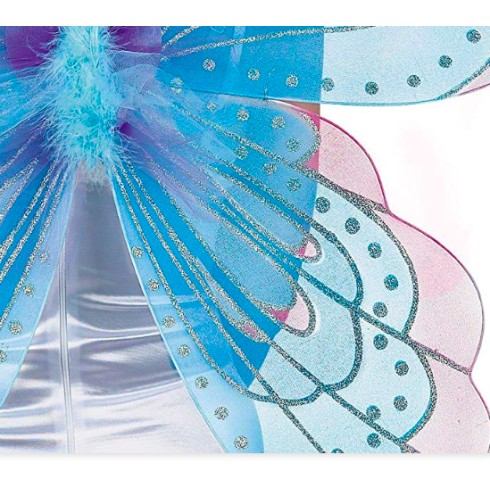 Asa de Borboleta Luxo Azul e Rosa Adulto Asa de Borboleta Luxo Azul e Rosa Adulto