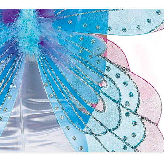 Asa de Borboleta Luxo Azul e Rosa Adulto Asa de Borboleta Luxo Azul e Rosa Adulto