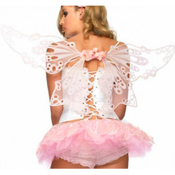 Asa Floral Rosa Adulto