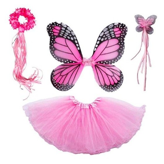 Fantasia Borboleta Rosa Infantil Adorável Fantasia Borboleta Rosa Infantil Adorável