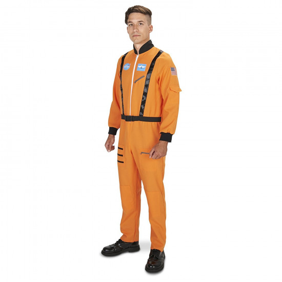 Fantasia Macacão de Astronauta Luxo Adulto Fantasia Macacão de Astronauta Luxo Adulto