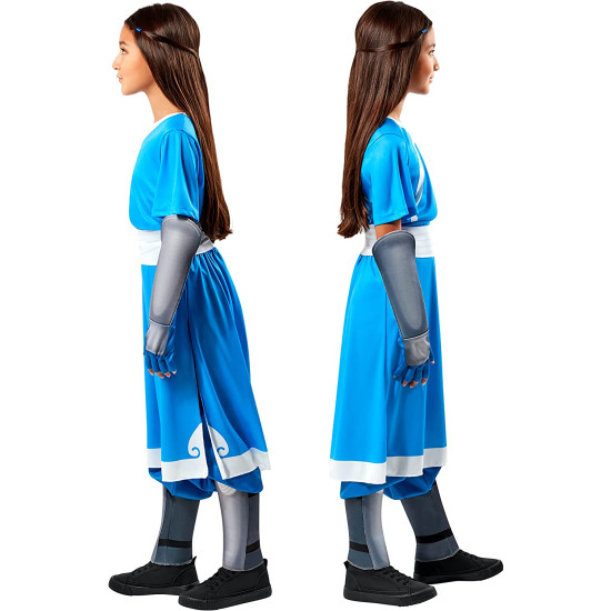 Fantasia Avatar Korra Katara Infantil Feminino Fantasia Avatar Korra Katara Infantil Feminino