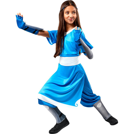 Fantasia Avatar Korra Katara Infantil Feminino Fantasia Avatar Korra Katara Infantil Feminino