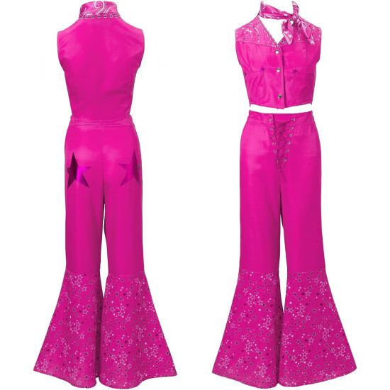 Fantasia Barbie Conjunto Pink Filme Adulto