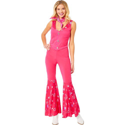Fantasia Barbie Conjunto Pink Filme Adulto Clássico