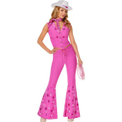 Fantasia Barbie Conjunto Pink Filme Adulto Luxo