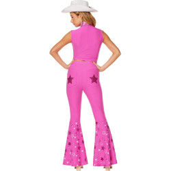 Fantasia Barbie Conjunto Pink Filme Adulto Luxo