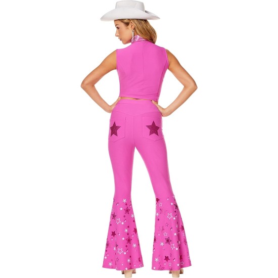Fantasia Barbie Conjunto Pink Filme Adulto Luxo