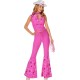 Fantasia Barbie Conjunto Pink Filme Adulto Luxo