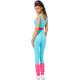 Fantasia Barbie Macacão de Ginástica Filme Adulto Luxo Fantasia Barbie Macacão de Ginástica Filme Adulto Luxo