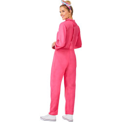 Fantasia Barbie Macacão Pink Filme Adulto Luxo