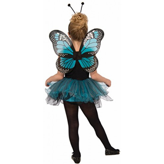 Fantasia Borboleta Azul Infantil Bailarina Luxo