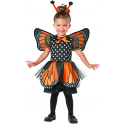 Fantasia Borboleta Laranja Infantil