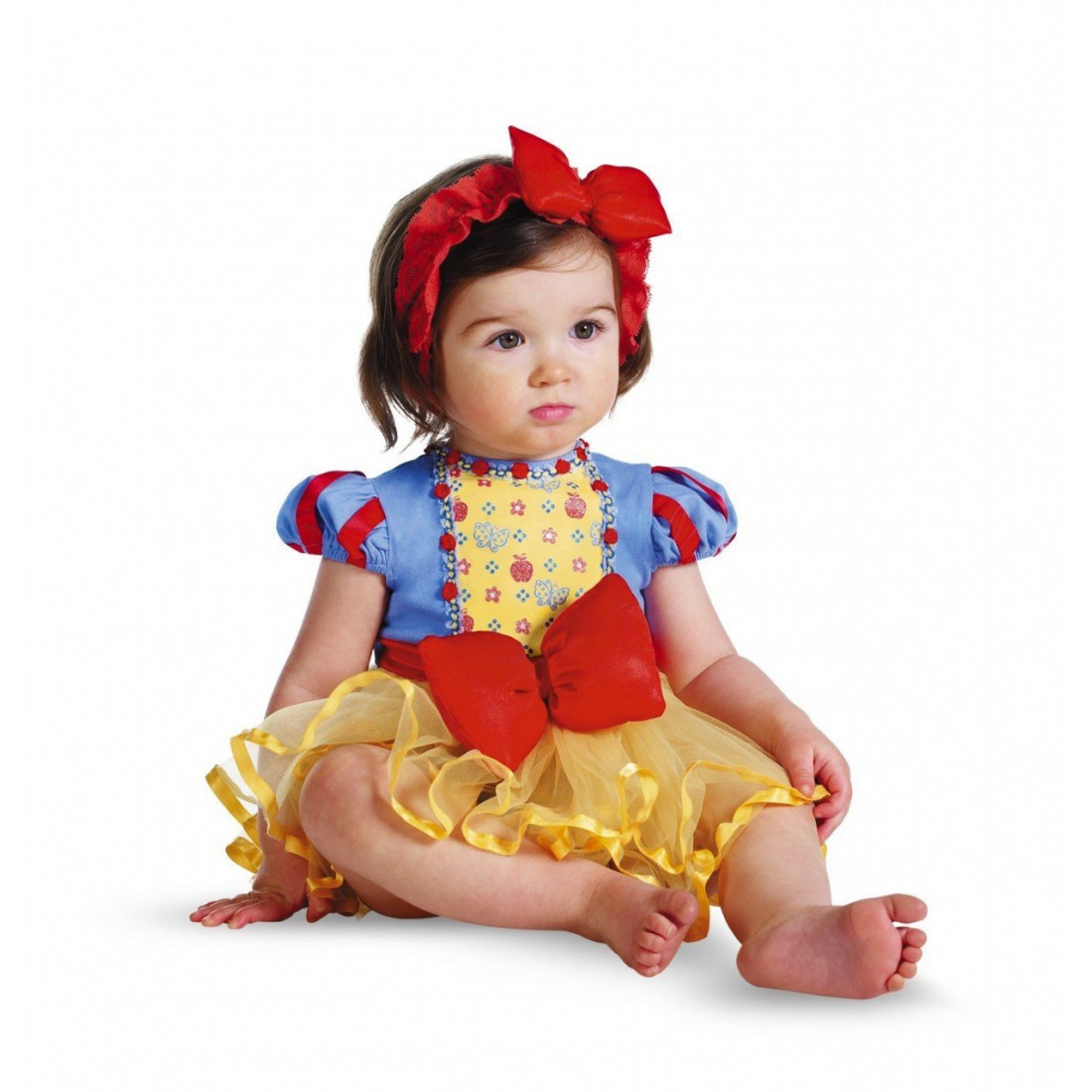Fantasia Branca de Neve Bebê Luxo