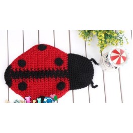 Fantasia Crochet Artesanal Joaninha Luxo Fantasia Crochet Artesanal Joaninha Luxo