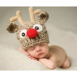 Fantasia Crochet Artesanal Rena do Papai Noel