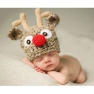 Fantasia Crochet Artesanal Rena do Papai Noel Fantasia Crochet Artesanal Rena do Papai Noel