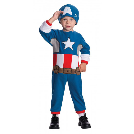 Fantasia Infantil Bebê Capitão América Luxo Fantasia Infantil Bebê Capitão América Luxo
