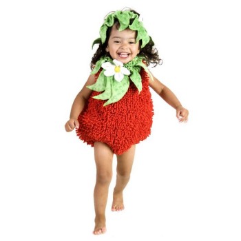 Fantasia Infantil Bebê de Morango Moranguinho Luxo Fantasia Infantil Bebê de Morango Moranguinho Luxo
