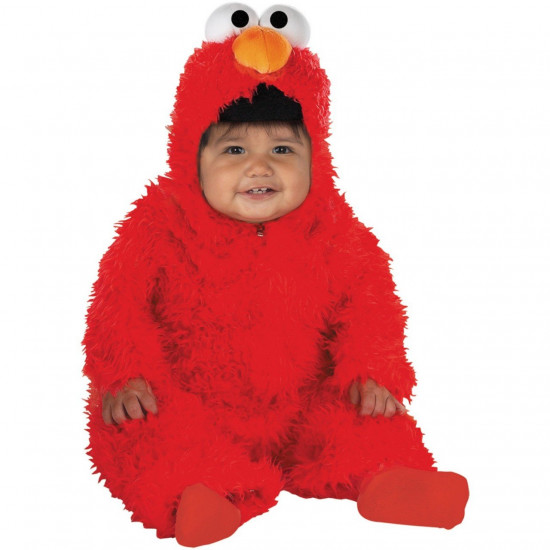 Fantasia Infantil Bebê do Elmo Vila Sésamo Luxo