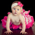 Fantasia Infantil Bebê Tutu Bailarina Branco e Pink