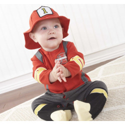Fantasia Infantil Bombeiro Bebê Elite