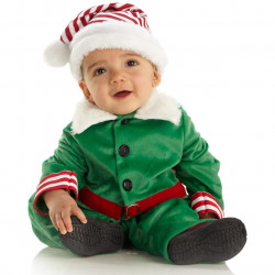 Fantasia Infantil Elfo Mágico Duende do Natal Clássica