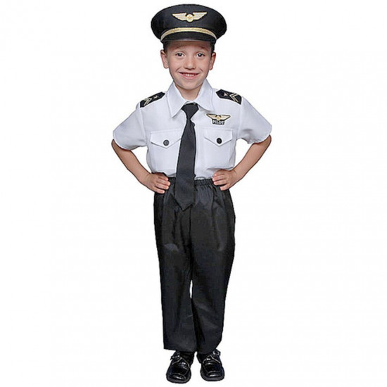 Fantasia Infantil Piloto de Avião Clássica Fantasia Infantil Piloto de Avião Clássica