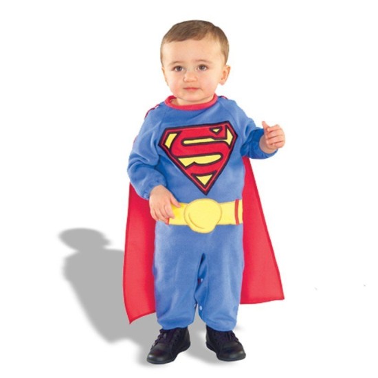 Fantasia Infantil SuperMan Super Homem Bebê