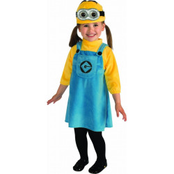 Fantasia Minion Dave Meu Malvado Favorito Infantil Bebê Menina