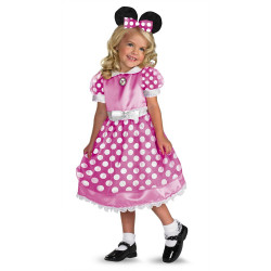 Fantasia Minnie Mouse Infantil Rosa