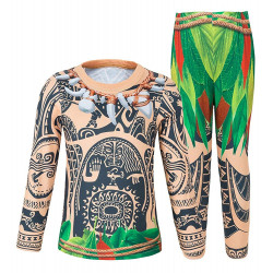 Fantasia Moana Maui Infantil Luxo Bebê
