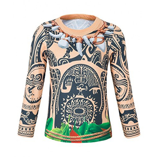 Fantasia Moana Maui Infantil Luxo Bebê Fantasia Moana Maui Infantil Luxo Bebê