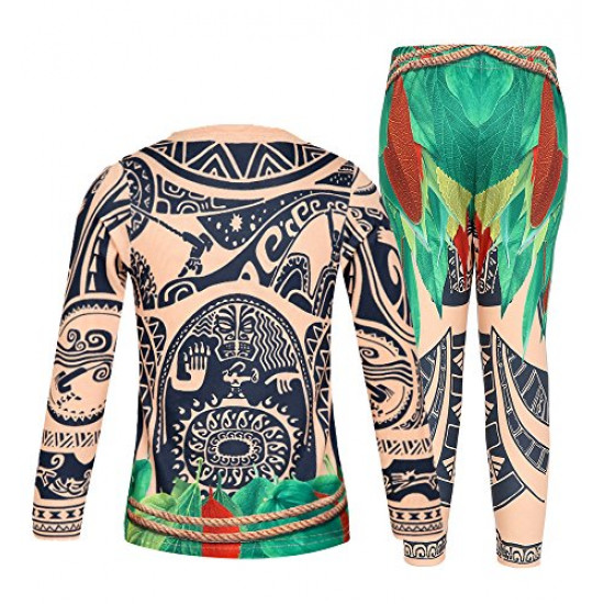 Fantasia Moana Maui Infantil Luxo Bebê Fantasia Moana Maui Infantil Luxo Bebê