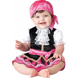Fantasia Pirata Pink Bebê