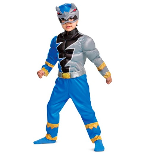 Fantasia Power Rangers Dino Fury Azul Infantil Luxo Bebê Fantasia Power Rangers Dino Fury Azul Infantil Luxo Bebê