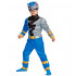Fantasia Power Rangers Dino Fury Azul Infantil Luxo Bebê