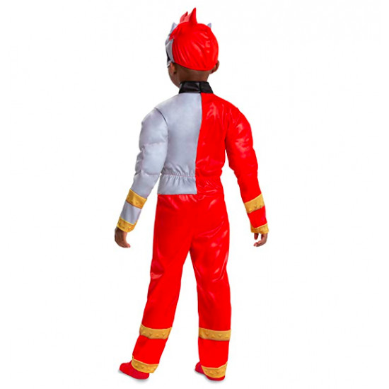 Fantasia Power Rangers Dino Fury vermelho Infantil Luxo Bebê Fantasia Power Rangers Dino Fury vermelho Infantil Luxo Bebê